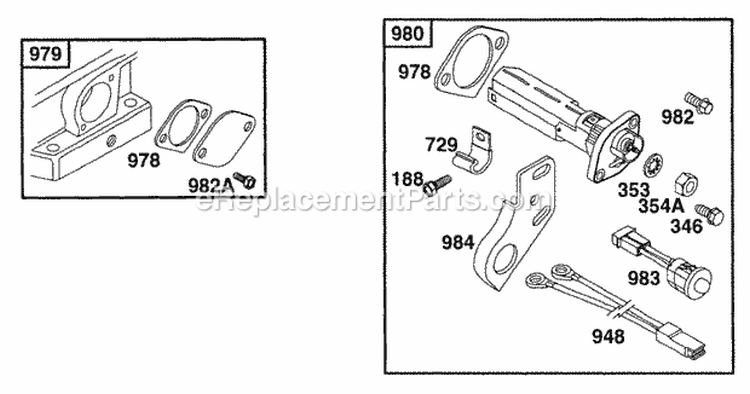 Oil Gard Diagram and Parts List for 194412-0112-99  Briggs and Stratton Engine